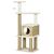 PawHut - arbre à chat style cosy chic H.128 cm - naturel
