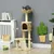 PawHut - arbre à chat style cosy chic H.116 cm - beige PawHut - arbre à chat style cosy chic H.116 cm - beige
