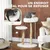 PawHut - arbre à chat style bohème chic H.85 cm - effet laine bouclée