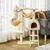 PawHut - arbre à chat multi-équipement H.98 cm - beige