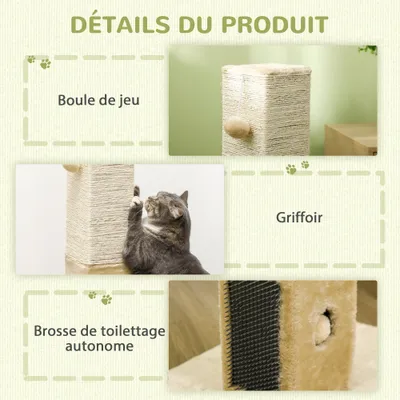 PawHut - arbre à chat multi-équipement