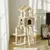 PawHut - arbre à chat style cosy chic H.131 cm - beige