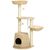 PawHut - arbre à chat style cosy chic H.119 cm - crème beige