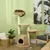 PawHut - arbre à chat style cosy chic H.119 cm - crème beige
