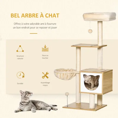 PawHut - arbre à chat multi-équipement