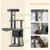 PawHut - arbre à chat multi-équipement H.127 cm - gris PawHut - arbre à chat multi-équipement H.127 cm - gris