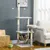 PawHut - arbre à chat multi-équipement H.146 cm - gris PawHut - arbre à chat multi-équipement H.146 cm - gris