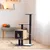 PawHut - arbre à chat multi-équipement H.120 cm - noir hêtre PawHut - arbre à chat multi-équipement H.120 cm - noir hêtre