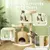 PawHut - arbre à chat style cosy chic H.112 cm - beige