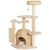 PawHut - arbre à chat style cosy chic H.112 cm - beige