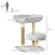 PawHut - arbre à chat multi-équipement H.66 cm - gris PawHut - arbre à chat multi-équipement H.66 cm - gris