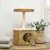 PawHut - arbre à chat style cosy chic H.83 cm - naturel