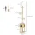 PawHut - arbre à chat tour style cosy naturel H.225-255 cm - beige