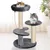 PawHut - arbre à chat multi-équipement H.65 cm - gris