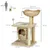 PawHut - arbre à chat style cosy chic H.74 cm - beige