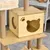 PawHut - arbre à chat multi-équipement H.130 cm - beige