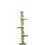PawHut - arbre à chat poteau 4 niveaux H.202-242 cm - vert