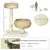 PawHut - arbre à chat multi-équipement H.72 cm - beige