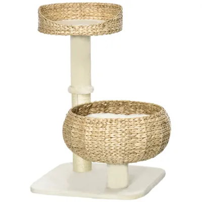 PawHut - arbre à chat multi-équipement H.72 cm - beige PawHut - arbre à chat multi-équipement H.72 cm - beige