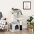 PawHut - arbre à chat multi-équipement H.80 cm - gris