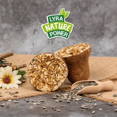 Lyra Pet® Cloche à nourriture avec vers de farine