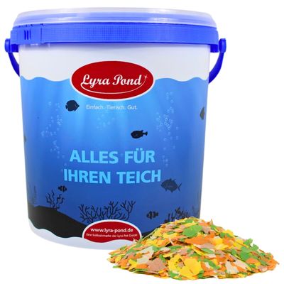 Lyra Pond Pond Multi Flakes aliment pour bassin en seau
