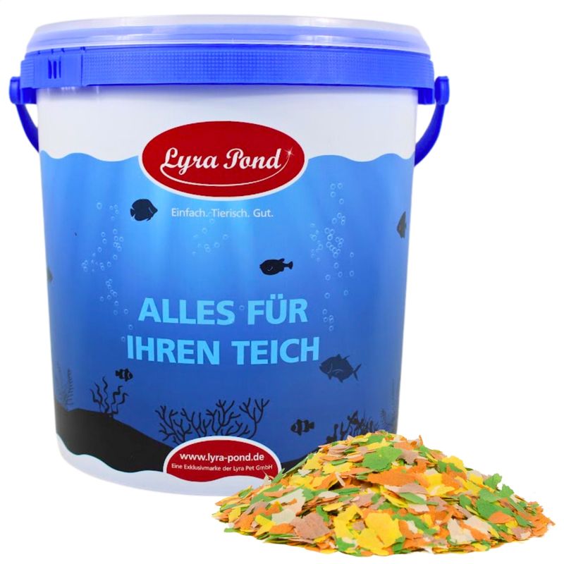 Lyra Pond® Pond Multi Flakes Fischfutter Teichfutter im Eimer