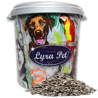 Lyra Pet® Graines de tournesol rayées 10 kg + seau de 30 L