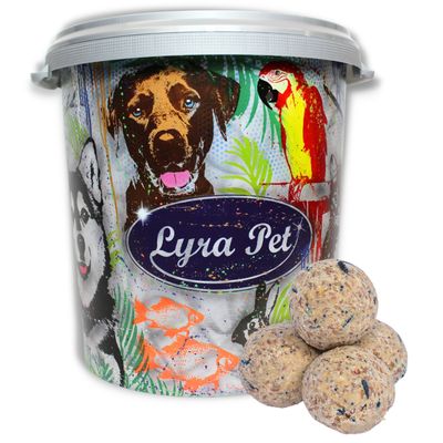 Lyra Pet® Boulettes de mésanges premium sans filet à 85 g 50 pce + seau de 30 L