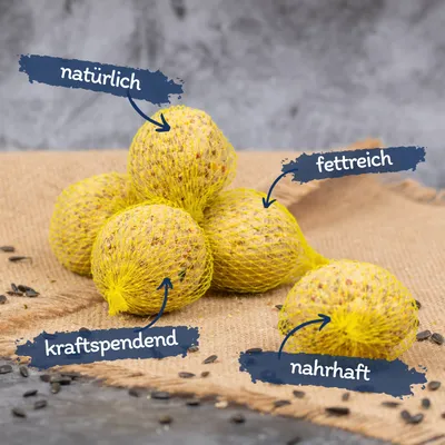 Lyra Pet® Boulettes de mésanges Basic avec filet à 90 g