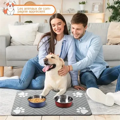 IntiMeg Tapis pour nourriture pour chien