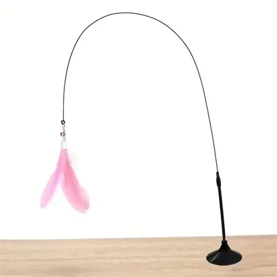 MCBOSON Caña de pescar de plumas para gatos, señuelo