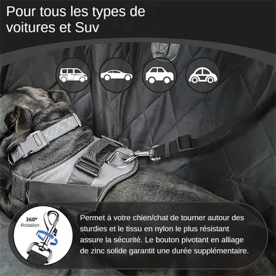 MCBOSON  Ceinture de sécurité pour chien dans le véhicule