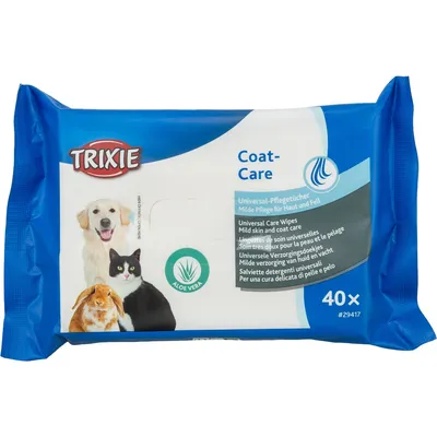 Trixie - Lingettes de soin universelles paquet de 40 pièces pour chat,chien