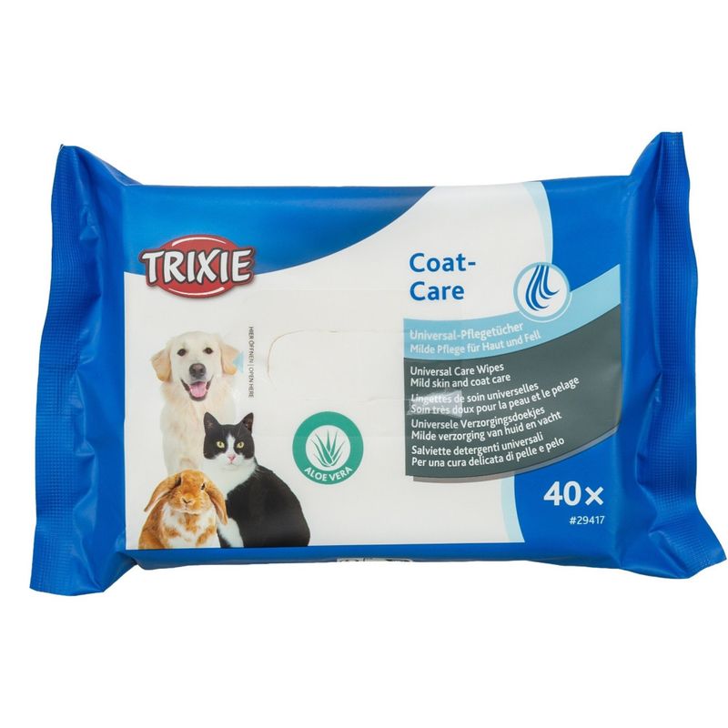 Trixie - Lingettes de soin universelles paquet de 40 pièces pour chat,chien