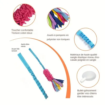 MCBOSON Jouet en corde pour chien,anti déchirure
