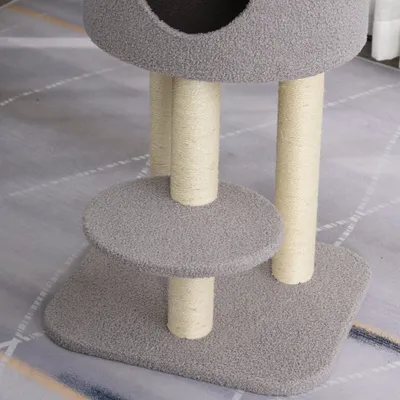 PawHut - arbre à chat griffoirs niche plateformes