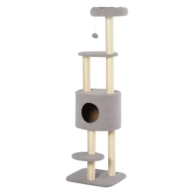 PawHut - arbre à chat griffoirs niche plateformes