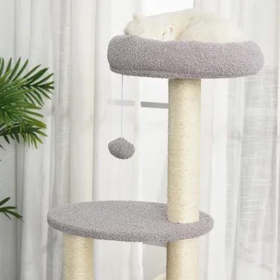 PawHut - arbre à chat griffoirs niche plateformes
