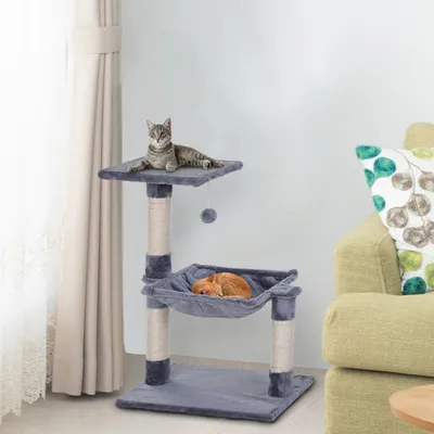 PawHut - arbre à chat griffoirs hamac plateforme