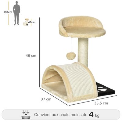 PawHut - arbre à chat griffoir grattoir design