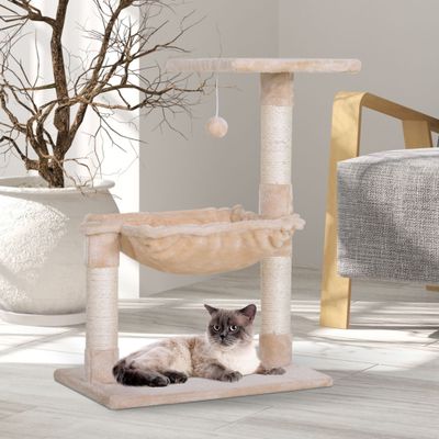 PawHut - arbre à chat griffoirs hamac plateforme