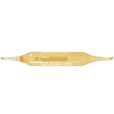 Ampoules peau et pelage pour chien, bardane et ortie, 18 ampoules de 1 ml -