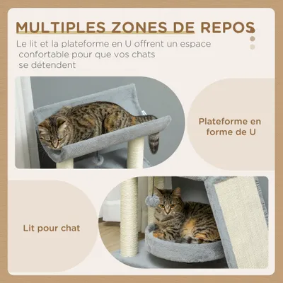 PawHut - arbre à chat design multiforme PawHut - arbre à chat design multiforme
