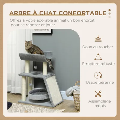 PawHut - arbre à chat design multiforme PawHut - arbre à chat design multiforme