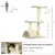 PawHut - arbre à chat griffoir grattoir 2 plateformes