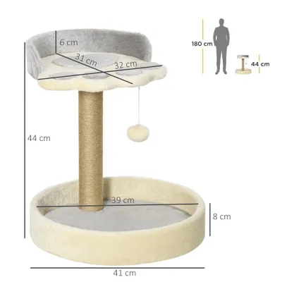 PawHut - arbre à chat design patte
