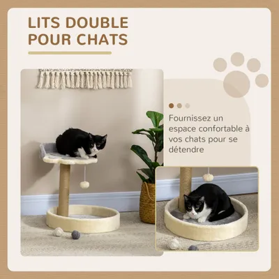 PawHut - arbre à chat design patte