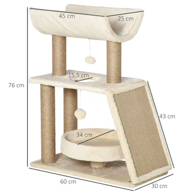 PawHut - arbre à chat design multiforme