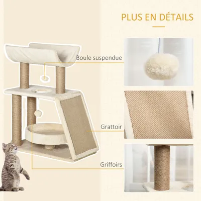 PawHut - arbre à chat design multiforme
